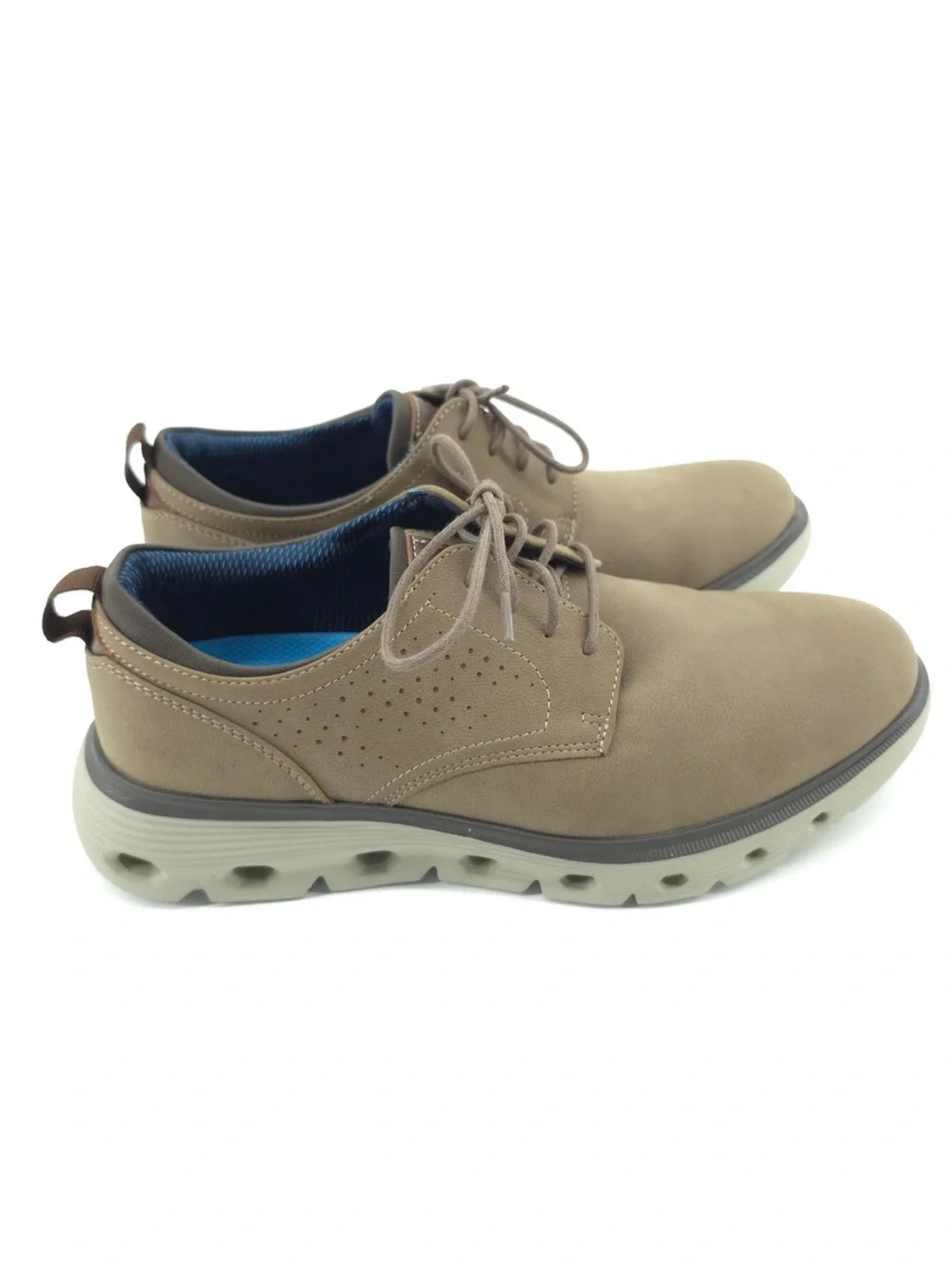 New in Box! Men’s Dockers Taupe Franco Casual Oxford Shoes Size 8.5